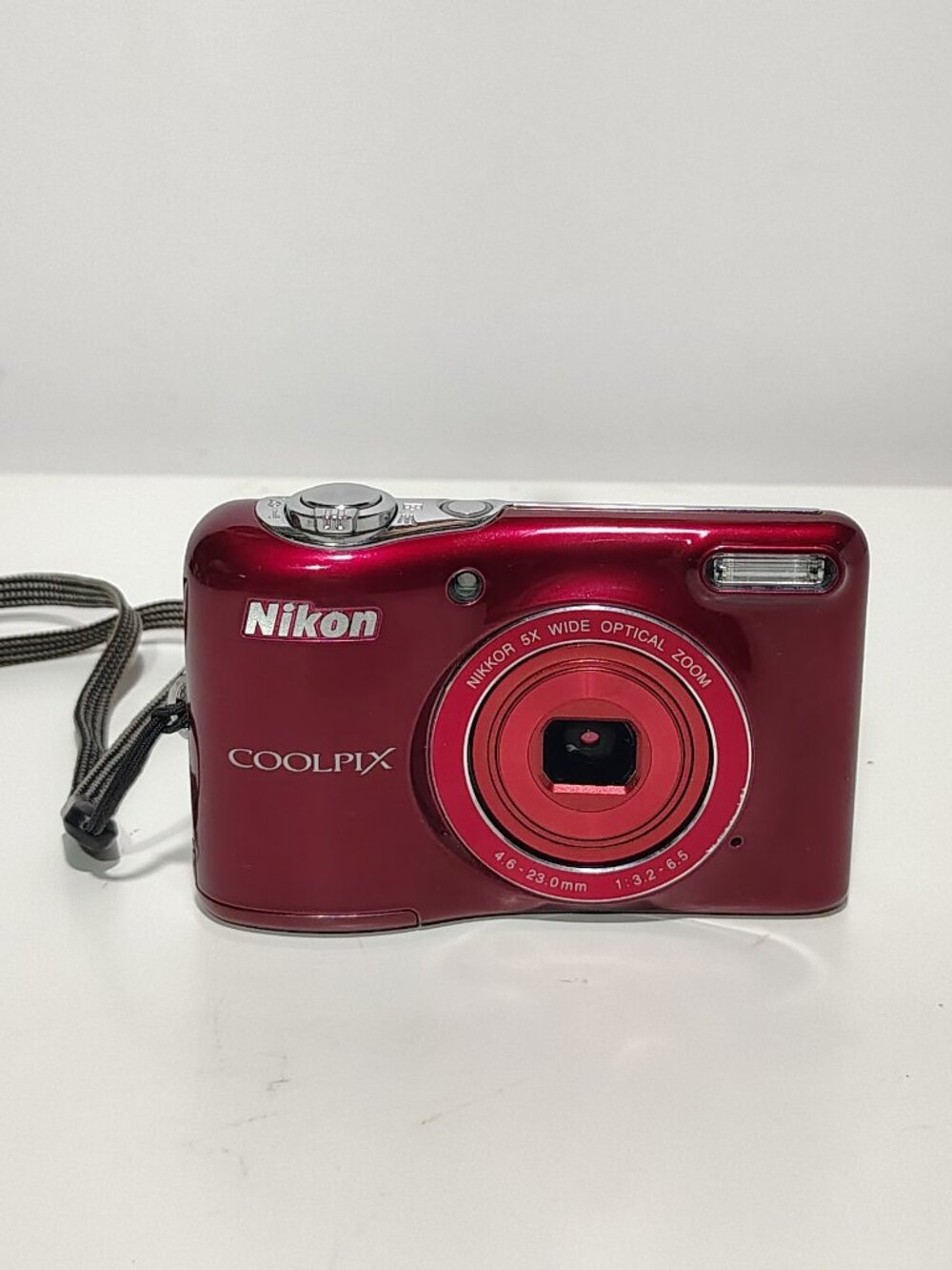 Nikon COOLPIX L30 Red 20.1MP Digital Camera 5x Zoom Tested Works READ